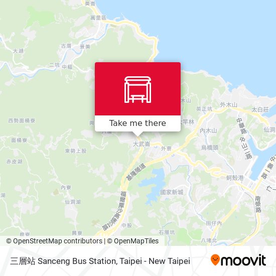 三層站 Sanceng Bus Station map