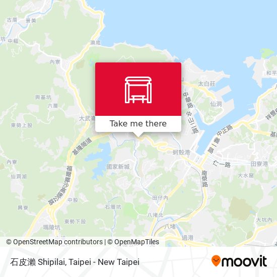 石皮瀨 Shipilai map