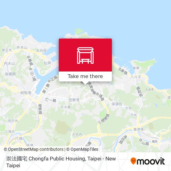 崇法國宅 Chongfa Public Housing map