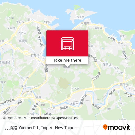 月眉路 Yuemei Rd. map