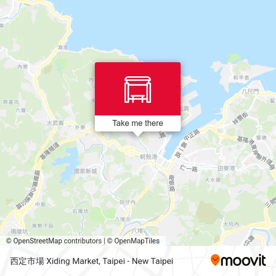 西定市場 Xiding Market map