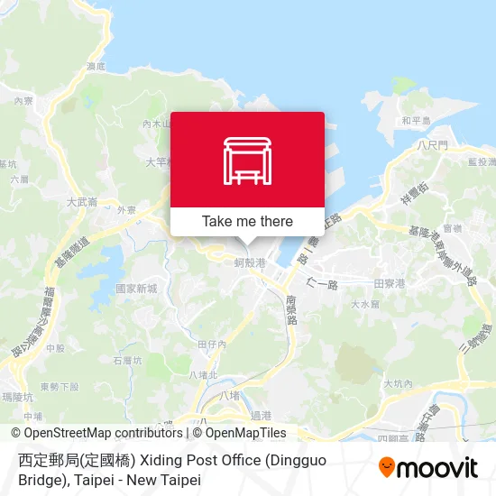 西定郵局(定國橋) Xiding Post Office (Dingguo Bridge) map