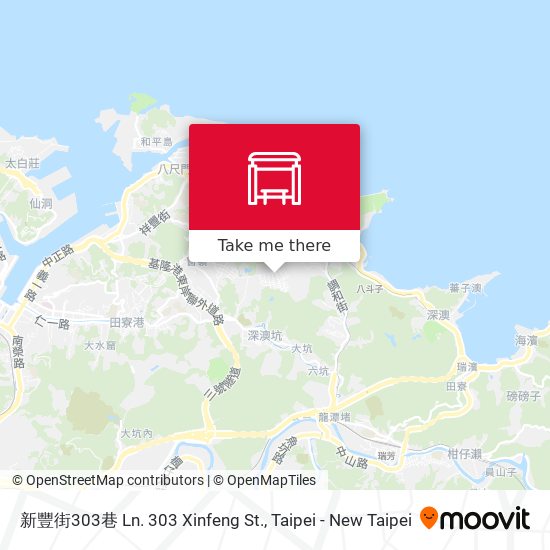 新豐街303巷 Ln. 303 Xinfeng St.地圖
