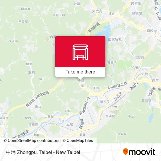 中埔 Zhongpu map