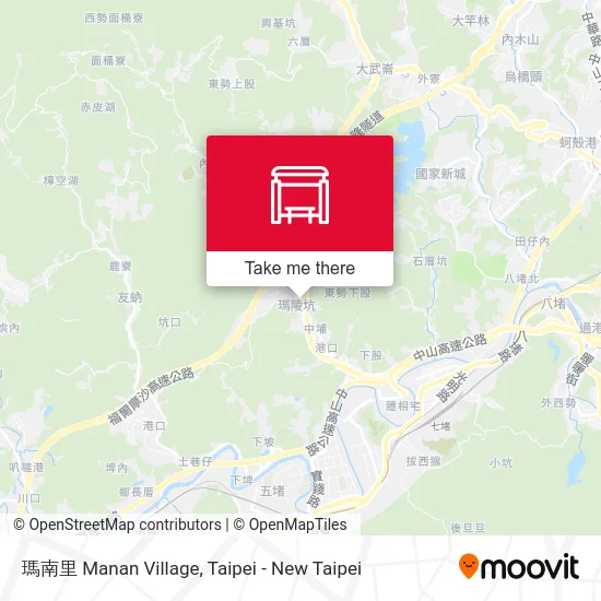 瑪南里 Manan Village map