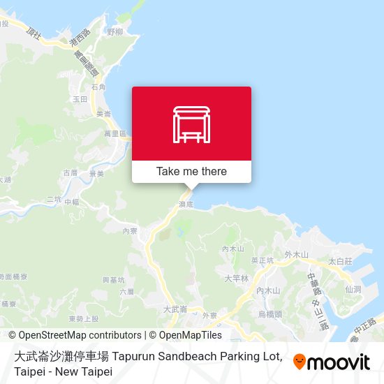 大武崙沙灘停車場 Tapurun Sandbeach Parking Lot map