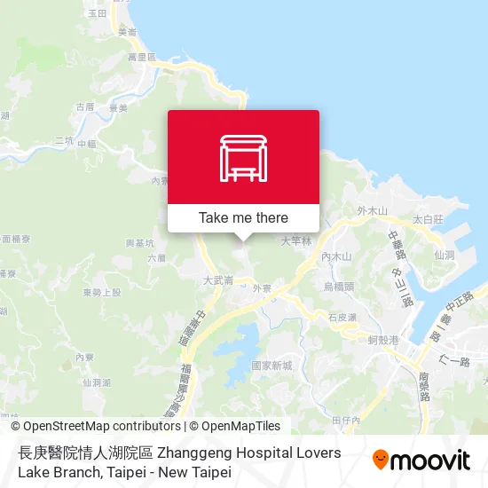 長庚醫院情人湖院區 Zhanggeng Hospital Lovers Lake Branch map