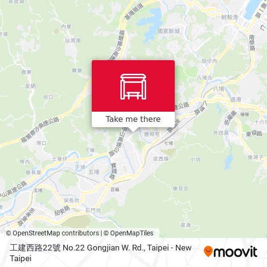 工建西路22號 No.22 Gongjian W. Rd. map
