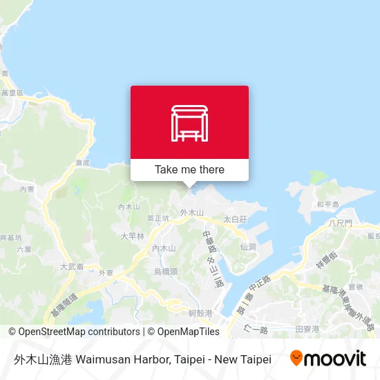 外木山漁港 Waimusan Harbor map
