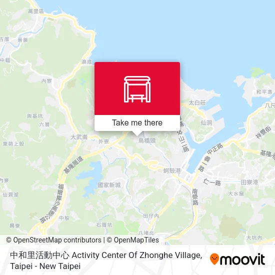 中和里活動中心 Activity Center Of Zhonghe Village map