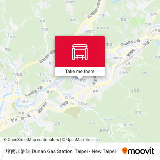 堵南加油站 Dunan Gas Station map