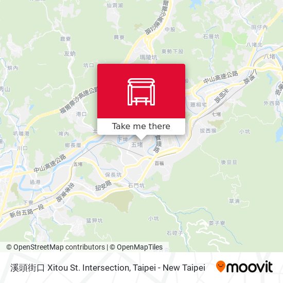 溪頭街口 Xitou St. Intersection map