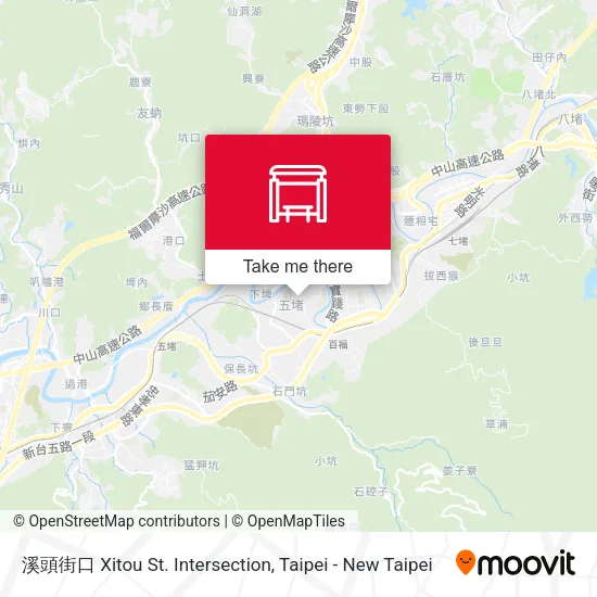 溪頭街口 Xitou St. Intersection map