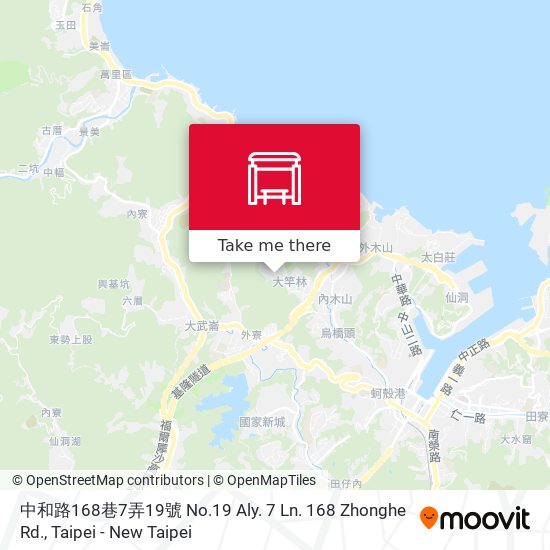 中和路168巷7弄19號 No.19 Aly. 7 Ln. 168 Zhonghe Rd.地圖