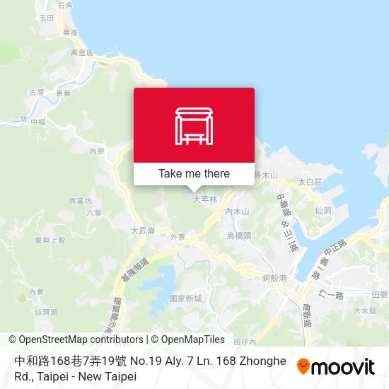 中和路168巷7弄19號 No.19 Aly. 7 Ln. 168 Zhonghe Rd. map