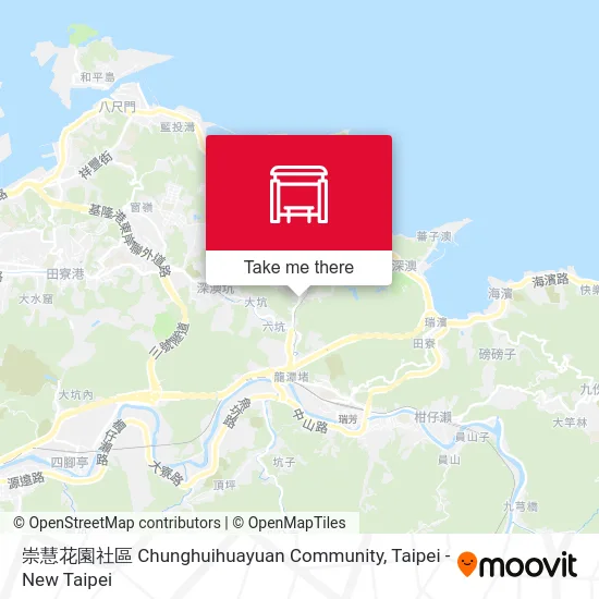 崇慧花園社區 Chunghuihuayuan Community map