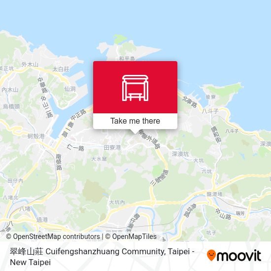 翠峰山莊 Cuifengshanzhuang Community map