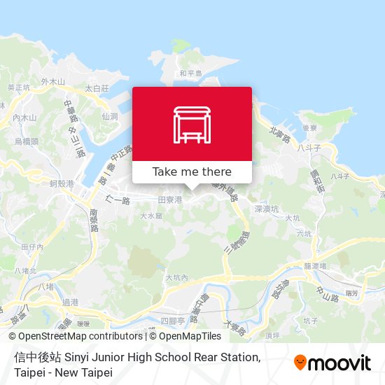 信中後站 Sinyi Junior High School Rear Station map