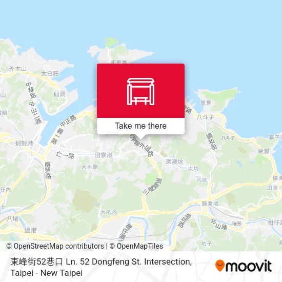 東峰街52巷口 Ln. 52 Dongfeng St. Intersection map