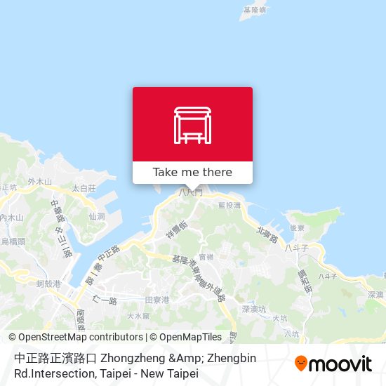 中正路正濱路口 Zhongzheng &Amp; Zhengbin Rd.Intersection map