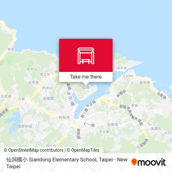 仙洞國小 Siandong Elementary School map