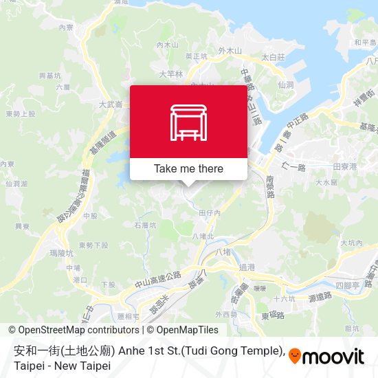 安和一街(土地公廟) Anhe 1st St.(Tudi Gong Temple)地圖