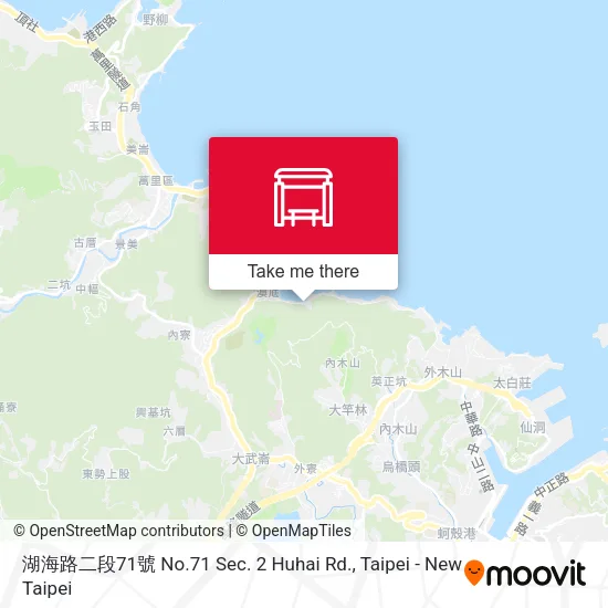 湖海路二段71號 No.71 Sec. 2 Huhai Rd. map