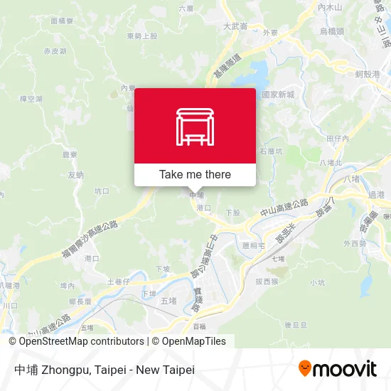 中埔 Zhongpu map