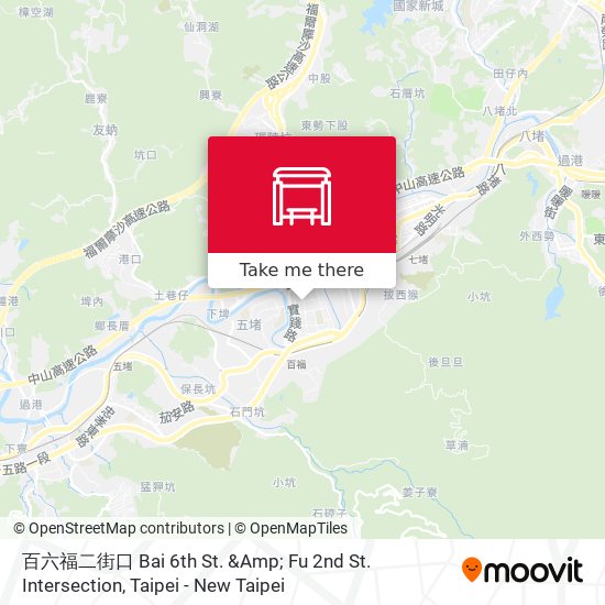 百六福二街口 Bai 6th St. &Amp; Fu 2nd St. Intersection map
