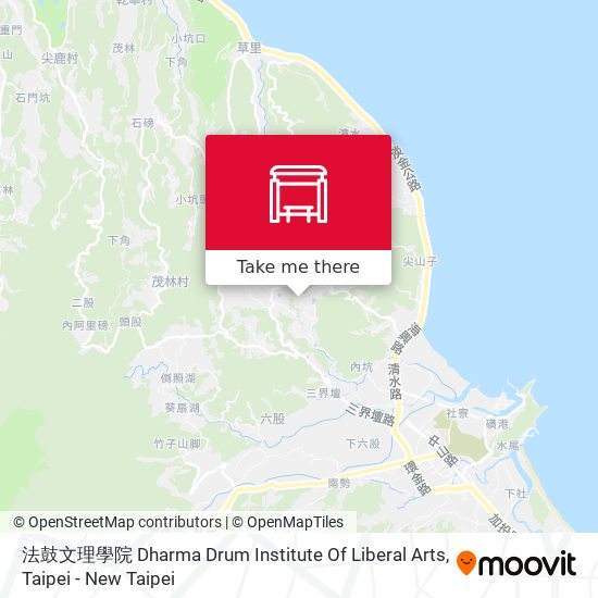 法鼓文理學院 Dharma Drum Institute Of Liberal Arts地圖