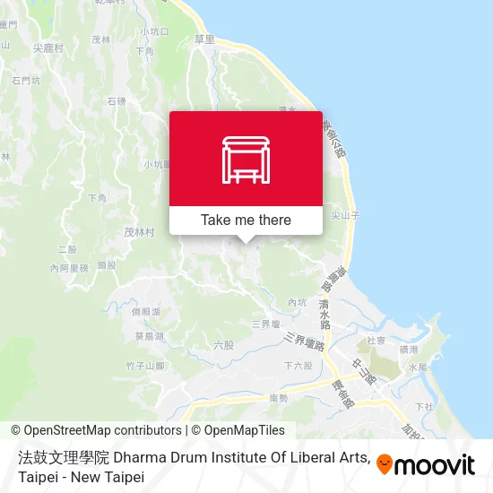 法鼓文理學院 Dharma Drum Institute Of Liberal Arts map