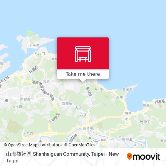 山海觀社區 Shanhaiguan Community map