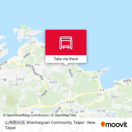 山海觀社區 Shanhaiguan Community map