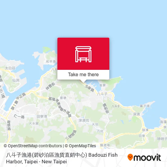 八斗子漁港(碧砂泊區漁貨直銷中心) Badouzi Fish Harbor map
