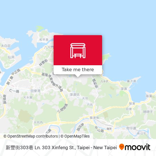 新豐街303巷 Ln. 303 Xinfeng St.地圖