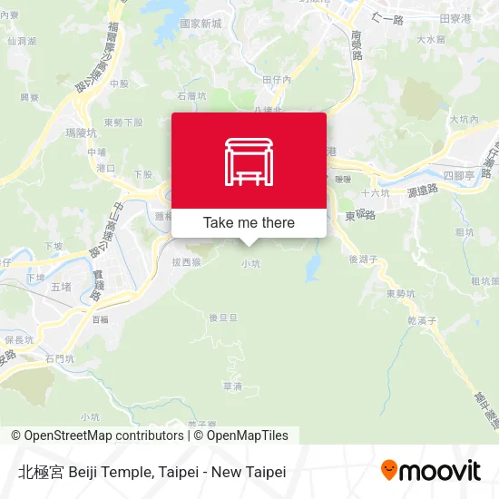 北極宮 Beiji Temple map