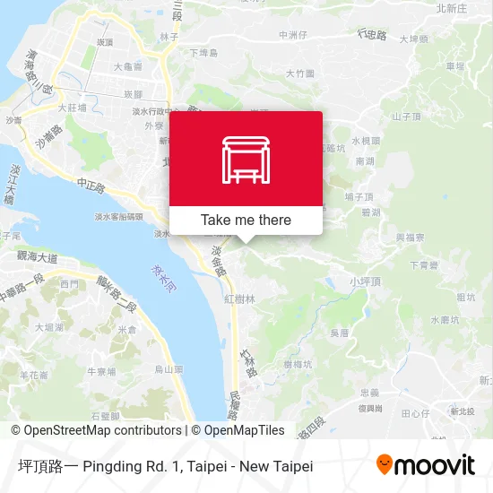 坪頂路一 Pingding Rd. 1 map