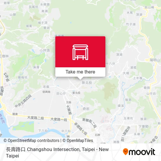 長壽路口 Changshou Intersection map