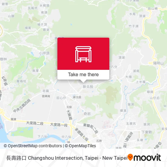 長壽路口 Changshou Intersection map
