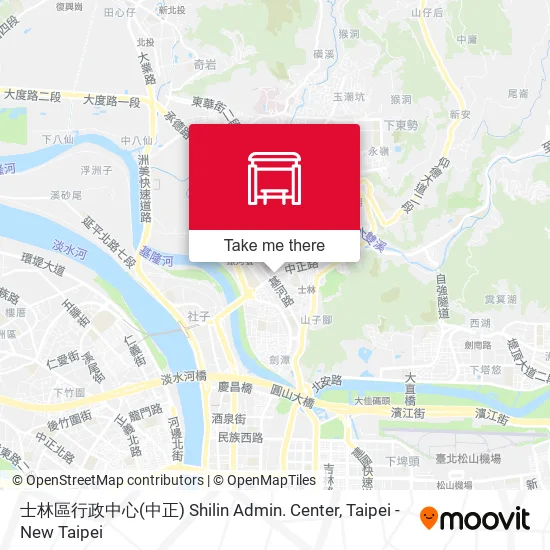 士林區行政中心(中正) Shilin Admin. Center map