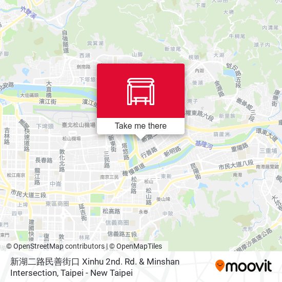 新湖二路民善街口 Xinhu 2nd. Rd. & Minshan Intersection地圖