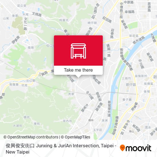 俊興俊安街口 Junxing & Jun'An Intersection地圖