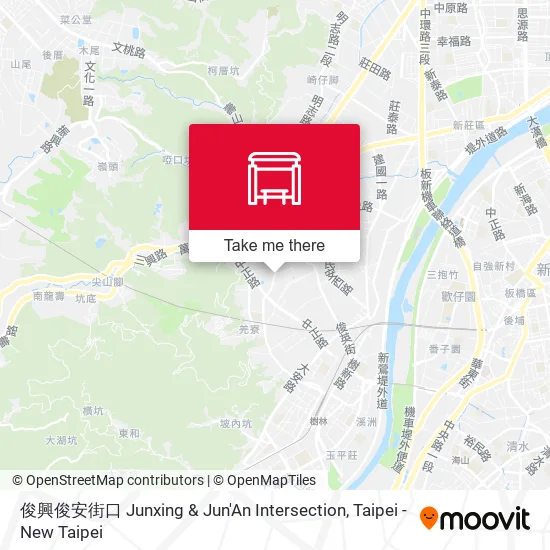俊興俊安街口 Junxing & Jun'An Intersection map