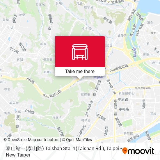 泰山站一(泰山路) Taishan Sta. 1(Taishan Rd.)地圖