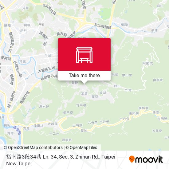 指南路3段34巷 Ln. 34, Sec. 3, Zhinan Rd. map