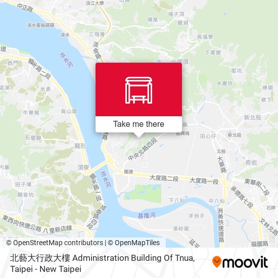 北藝大行政大樓 Administration Building Of Tnua map