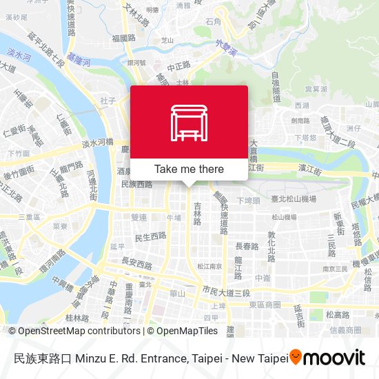 民族東路口 Minzu E. Rd. Entrance map