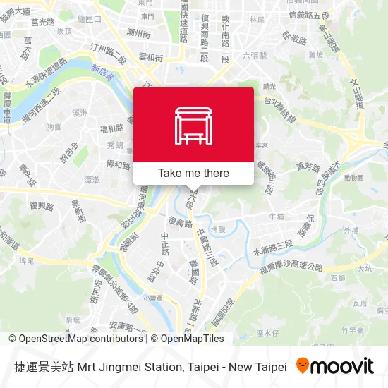 捷運景美站 Mrt Jingmei Station map