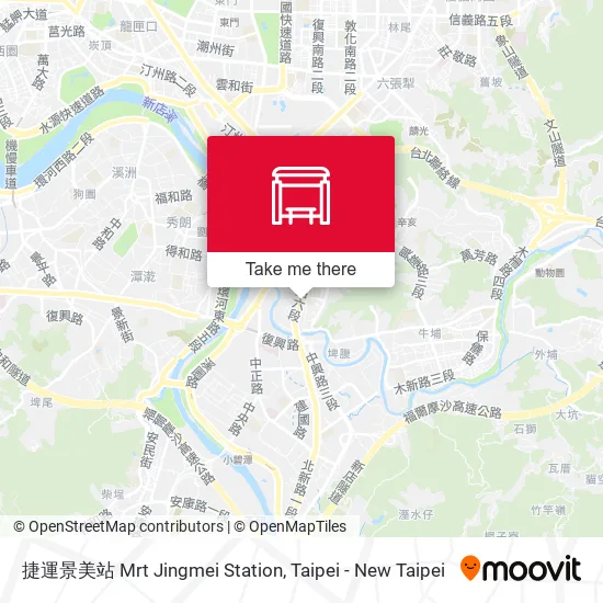 捷運景美站 Mrt Jingmei Station map