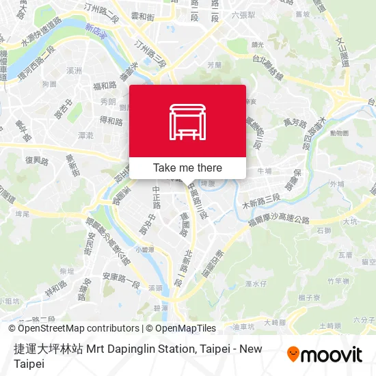 捷運大坪林站 Mrt Dapinglin Station地圖